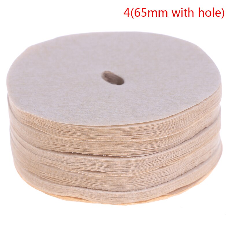 100Pcs Koffie Maker Vervanging Filters Papier Voor Aeropress Koffie: 65mm with hole