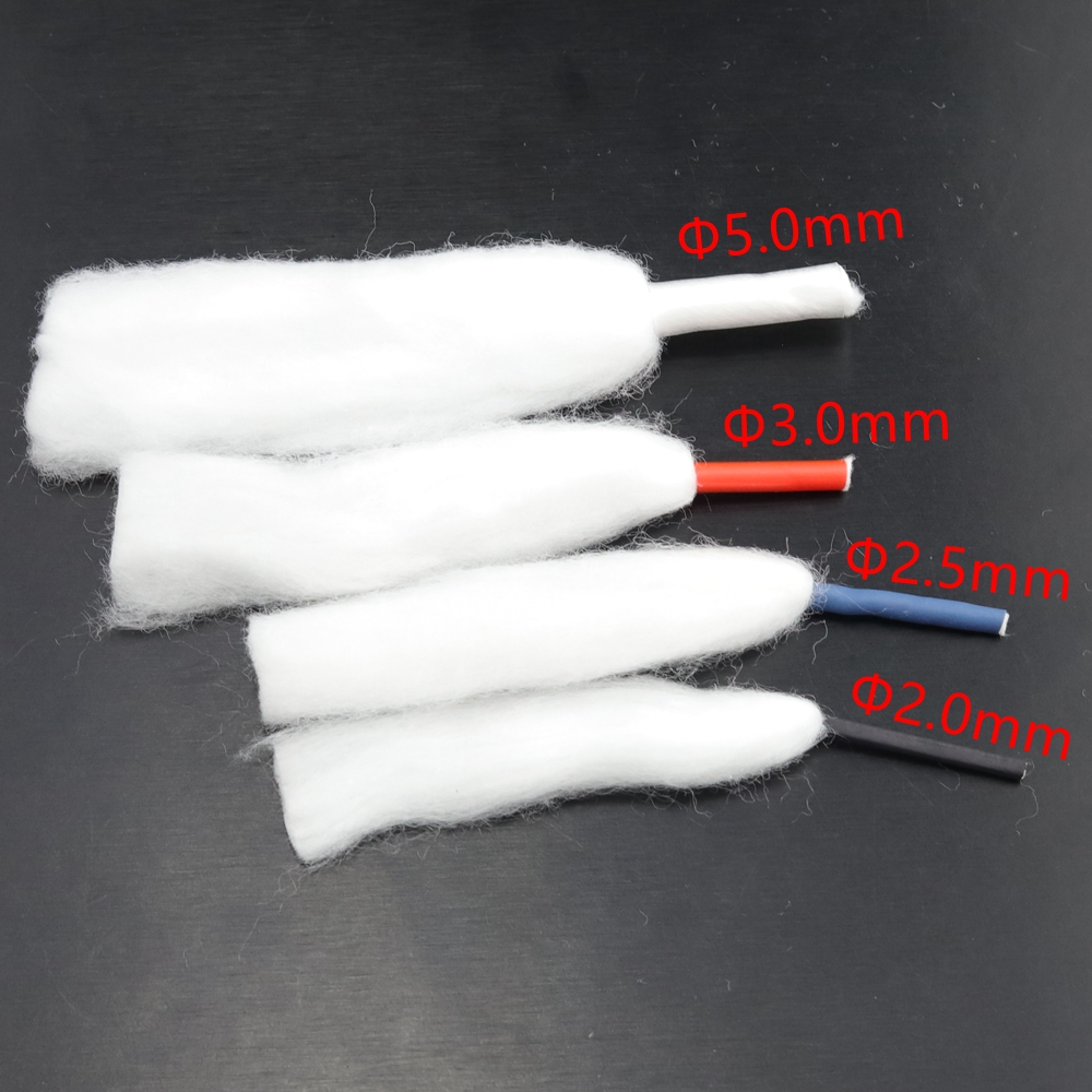 Mèche en coton longue durée de vie, fil 2.0mm/2.5mm/3.0mm/5.0mm, matériaux de remplacement de mèche de Style 2 têtes