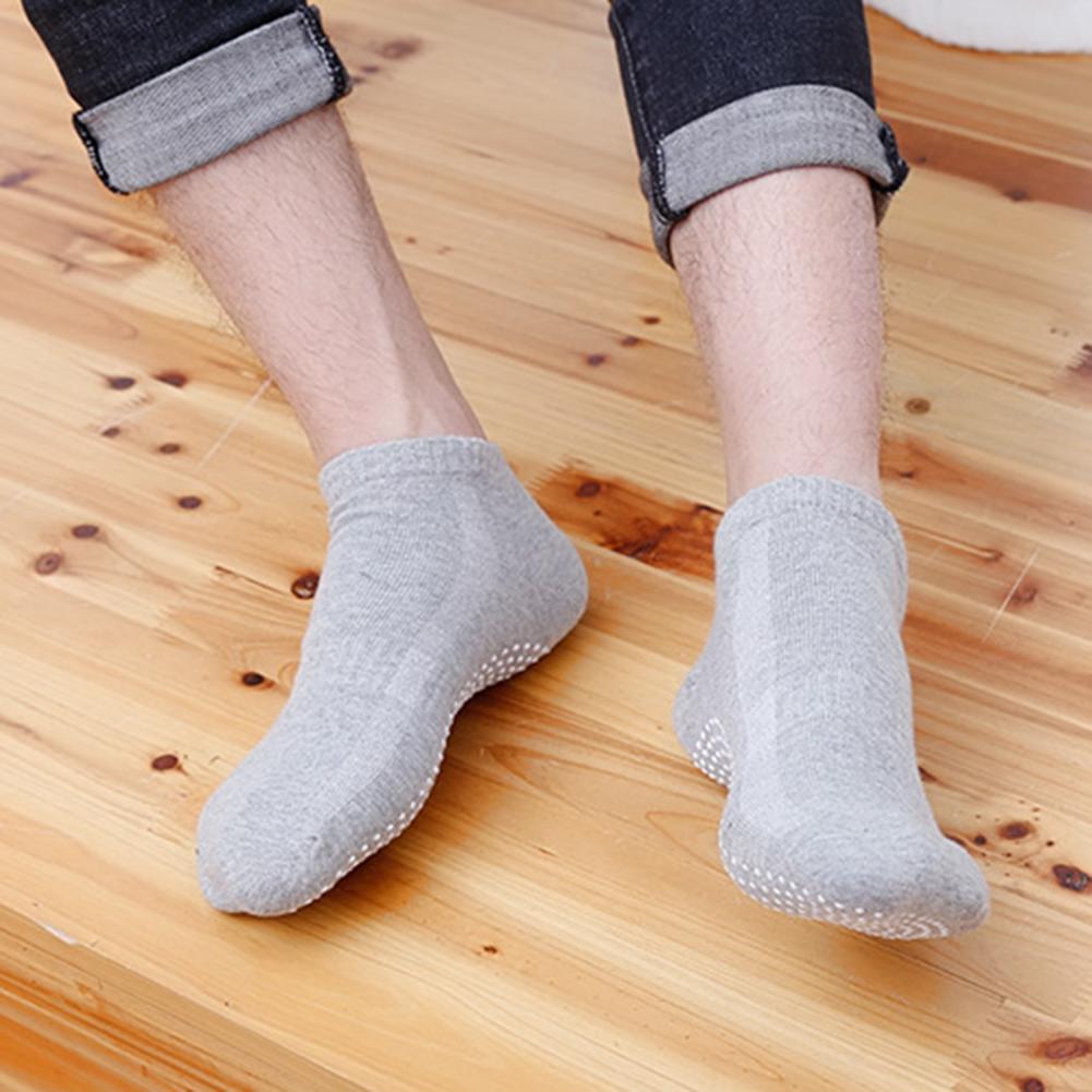 1 paire de chaussettes de Yoga pour hommes, respirantes, absorbe la sueur, antidérapantes, unisexes, Trampoline, Gym, Pilates, pour Yoga, Fitness