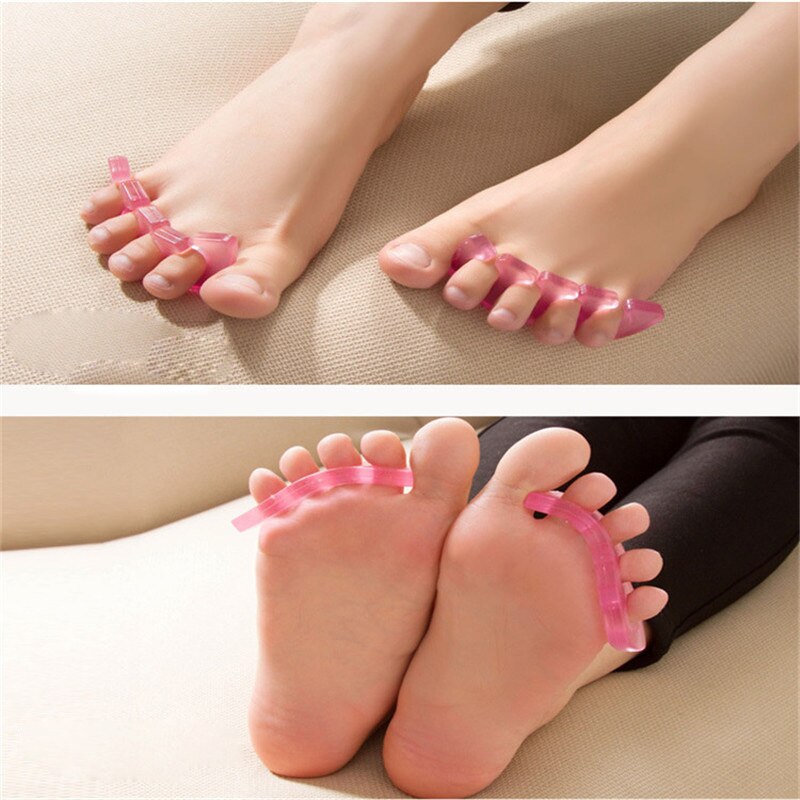 Addfavor tåseparator neglelak maling fingerholder hegn manicure anit-hallux valgus tåkorrektor pedicure fødder tå spacer