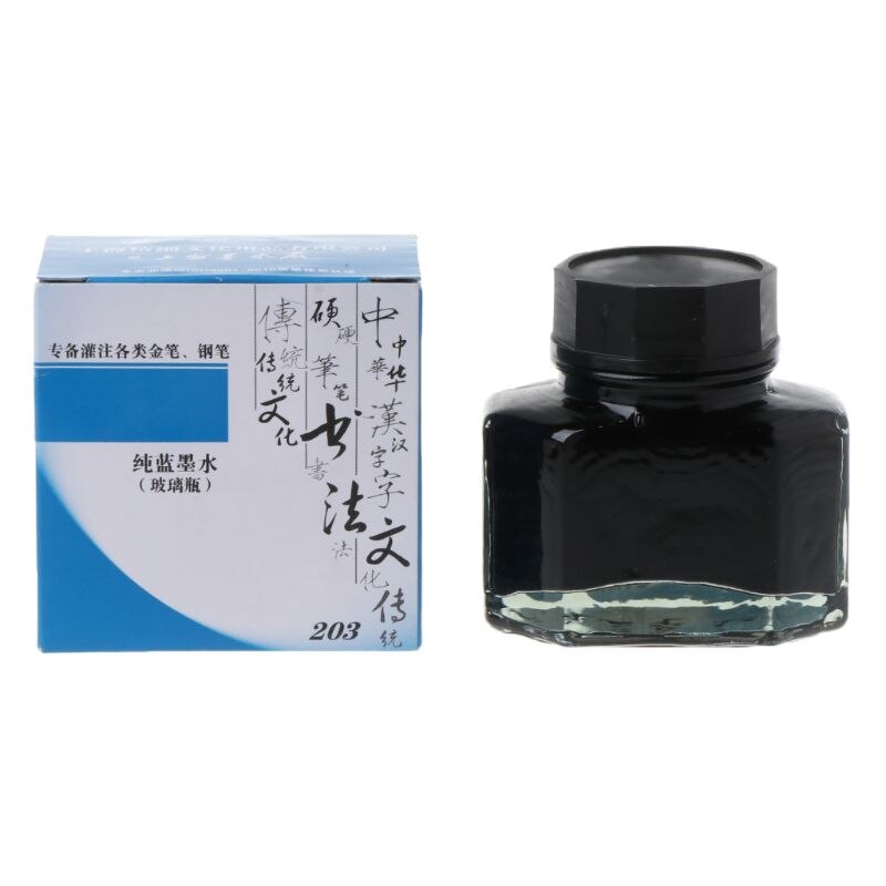 50ml Bottled Glass Smooth Writing Fountain Pen Ink Refill School Student Stationery Office Supplies: 03