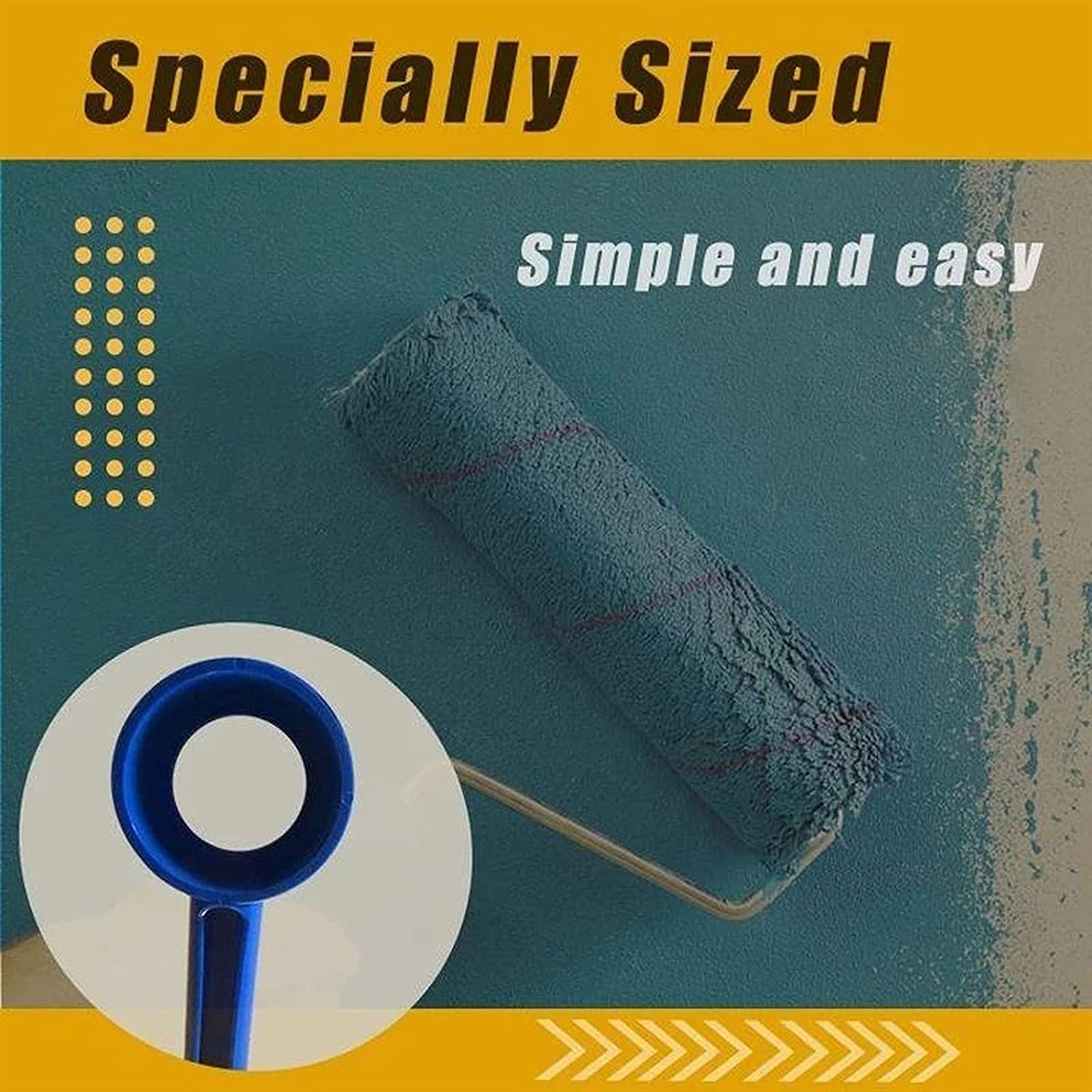 Super Easy Clean Tools Upgraded Paint Roller Cleaner Paint Roller Saver Spinner Brush Cleaner for Cleaning Sleeve