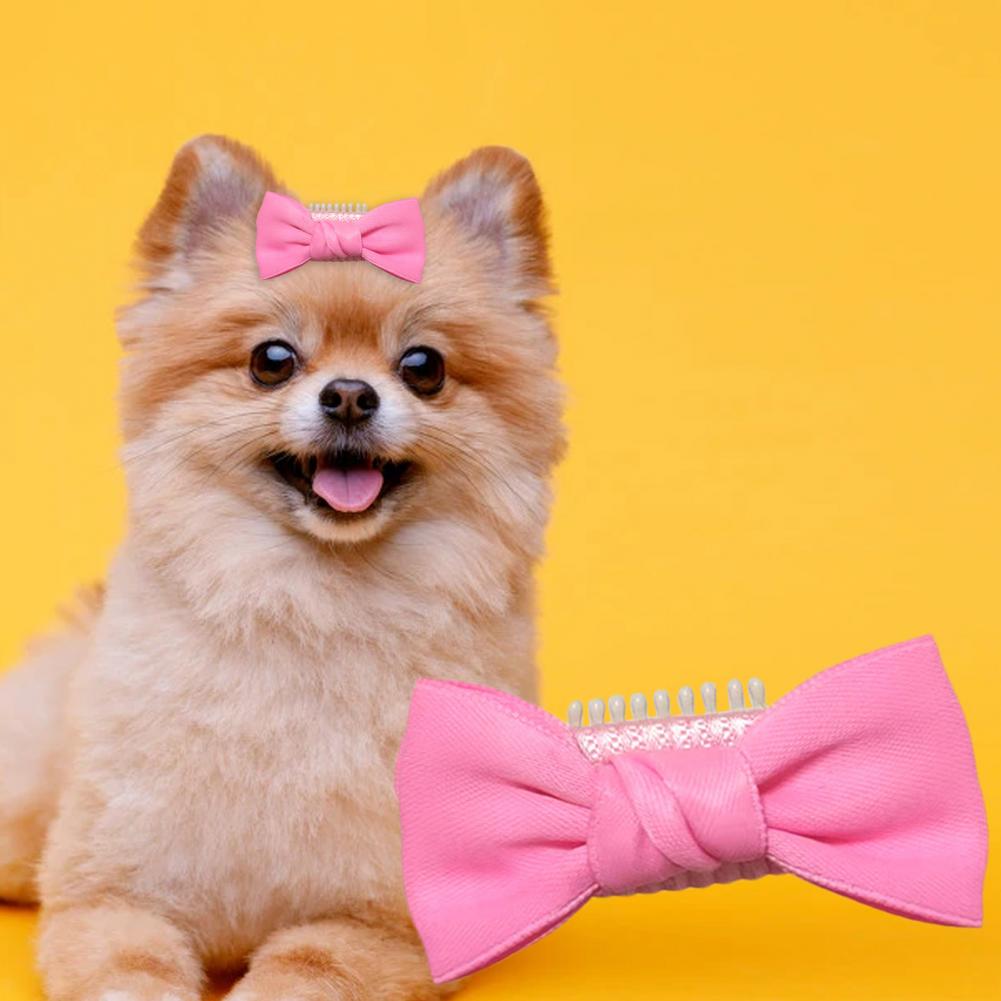 Pajarita compacta para mascotas, pinzas para el pelo, accesorios de peinado, pasador de Color vibrante para Festival