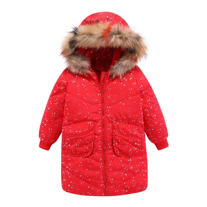 Mudkingdom Kinderen Jongens Meisjes Donsjacks Winter Faux Fur Hooded Jassen Kinderen Dikker Warme Sneeuw Jas: ZS0592HO / 6T