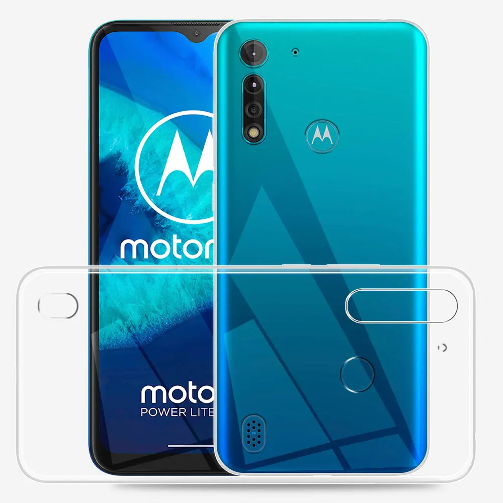 Pour Moto G8 Power Lite étui clair Silicone souple Coque de téléphone pour Moto G8 Plus Moto G8 Play Coque pour MotorolaMoto G8 Fundas