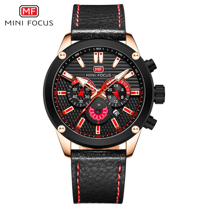 Top Horloges Heren Sport Chronograaf Waterdicht Casual Klokken Voor Mans Horloges Mannen Montre Homme whatches: Coffee