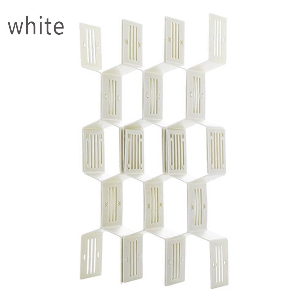 Schublade Waben Schindel Partition Teiler Kasten Separator DIY Netz Lagerung Organizer Zell Sortierung Höschen Socken: B weiß