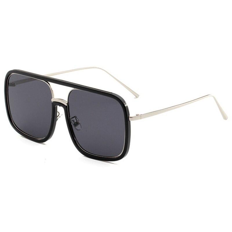 Maxjuli oversized firkantede solbriller kvinder mænd luksus dobbelt bro stel gennemskinnelige solbriller kvinde oculos de sol 6029