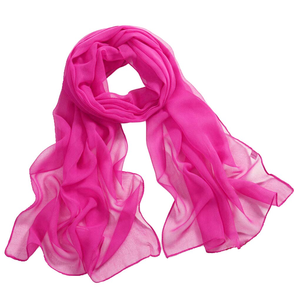 Bufanda larga de chifón para mujer, pañuelo de Color sólido, chal fino suave, pañuelos de playa, nueva , 1 unidad: Mint Green 