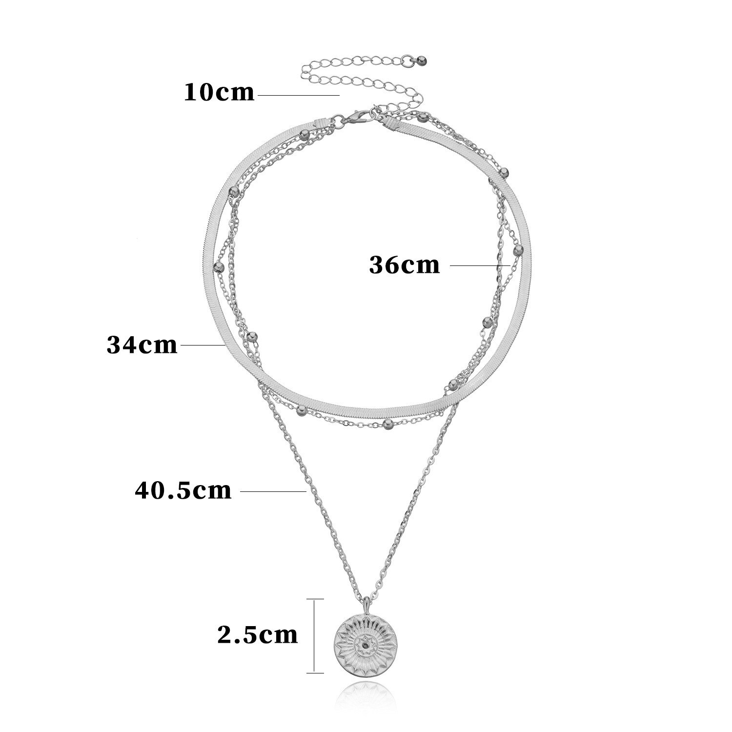 Vintage Multi Gelaagde Lotus Coin Chain Lichtmetalen Choker Kettingen Voor Vrouwen Bohemian Snake Kralen Chian Hangers Kettingen Sieraden