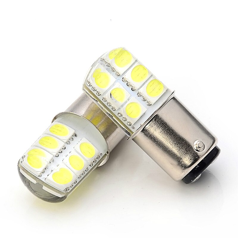 4Pcs 1157 P21/5W Bay15d S25 Led 12SMD 12V 1W Silicagel Automobiel Auto Brake stop Parking Drl Licht Rood/Wit/Geel