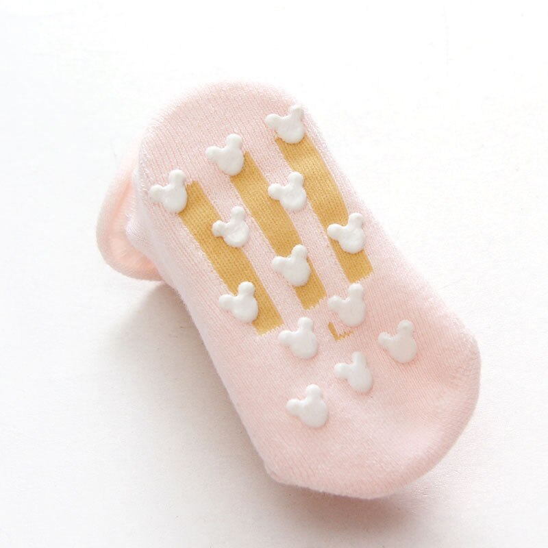 AiKway Baby Socks Cotton Socks Boy Girl Children Striped Anti-slip Socks Infant Newborn Bed Socks Baby Clothing