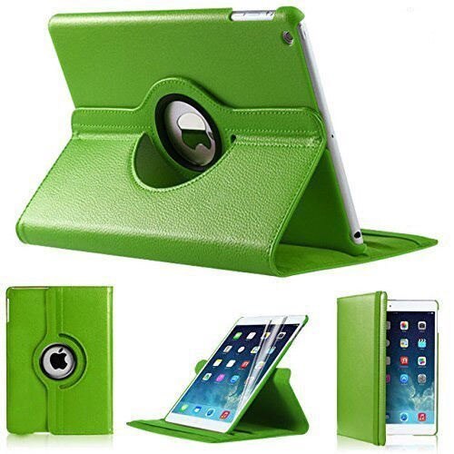 360 rotación Coque para iPad de de 9,7 5th 6th aire 1 2 DE AIRE caso magnético inteligente para automóbil dormir cubierta para iPad caso 360: Green