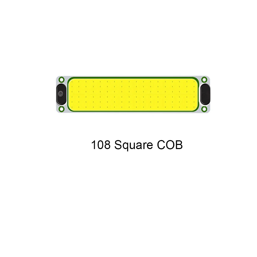 12v/24v biler bil interiør leseplate lys tak tak interiør lampe cob 108 smd led panel kuppellampe med av/på-bryter: Sølv