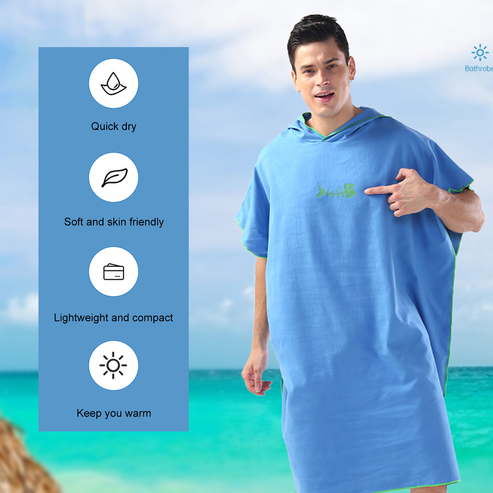 Surfen Poncho Ändern Handtuch schnell-trocken Mit Kapuze Kleid Mikrofaser Strand Decke Schlecht Handtuch Schwimmen Handtuch Neoprenanzug Strand Poncho für erwachsene
