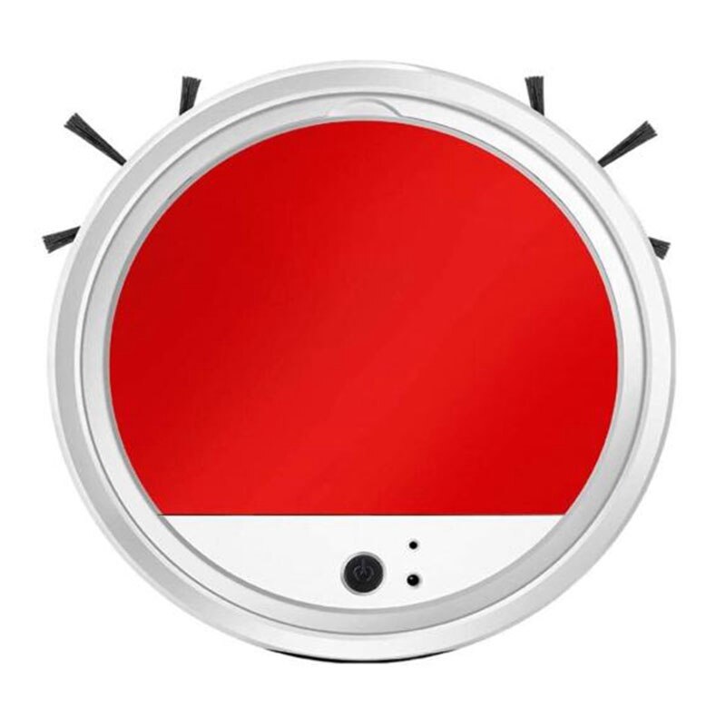 Slim ing Robot, ligent High Suction Robotic Vacuum Cleaner, for Household Pet Hair, Carpet,Red White