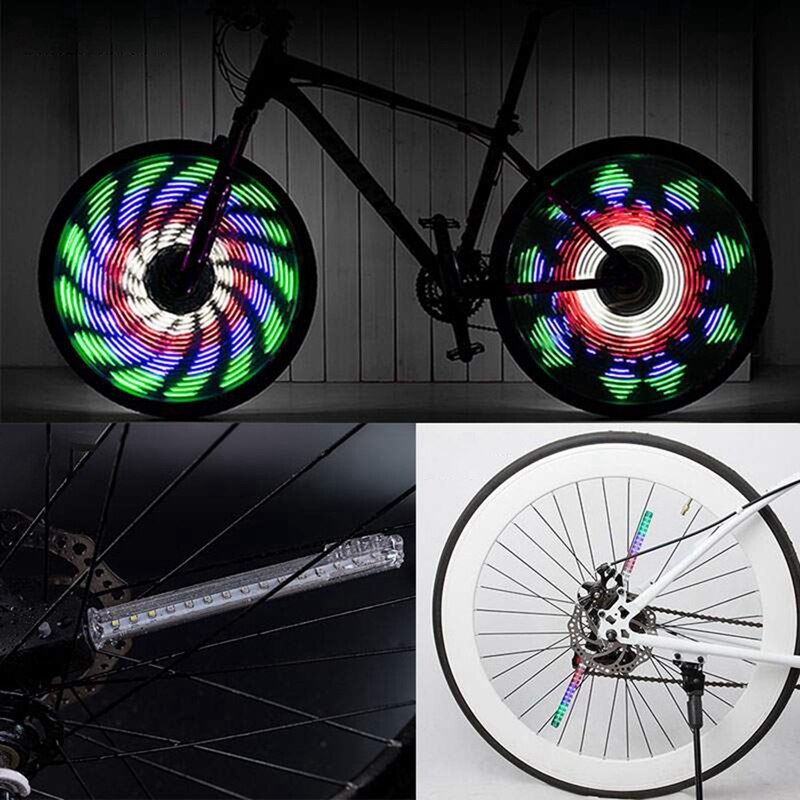 Leadbike 64LED Fietslicht IPX5 Waterdichte Fietsen Wheel Spoke Light Night Riding Bloem Drum Lamp LD35 Fiets Accessoires