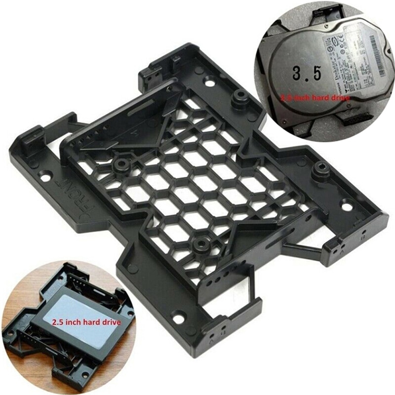 1pc 5.25" To 3.5" 2.5" Tray Bracket Mounting Cooling Fan HDD Adapter SSD Hard Drive