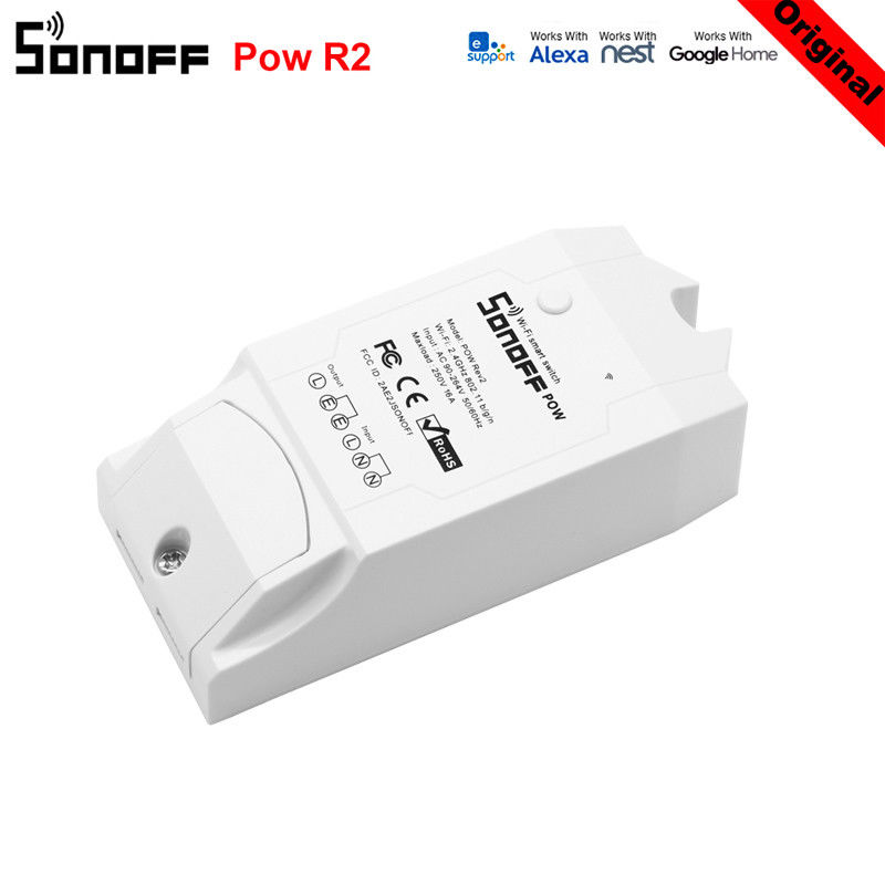 10Stck SONOFF POW R2 16A 3500W Wifi Schalter Regler Echtzeit Energie Verbrauch Monitor Messung Für Clever Heimat automatisierung