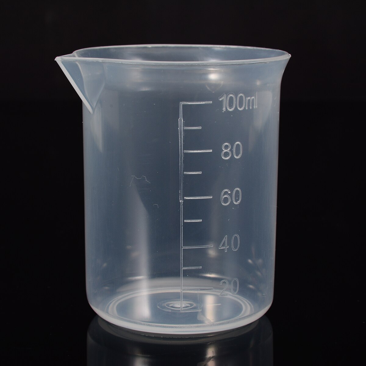 1pc 100ml kirkas muovinen mittakannu mittakuppi asteikolla pinnalla keittiön laboratorion mittaustyökalu