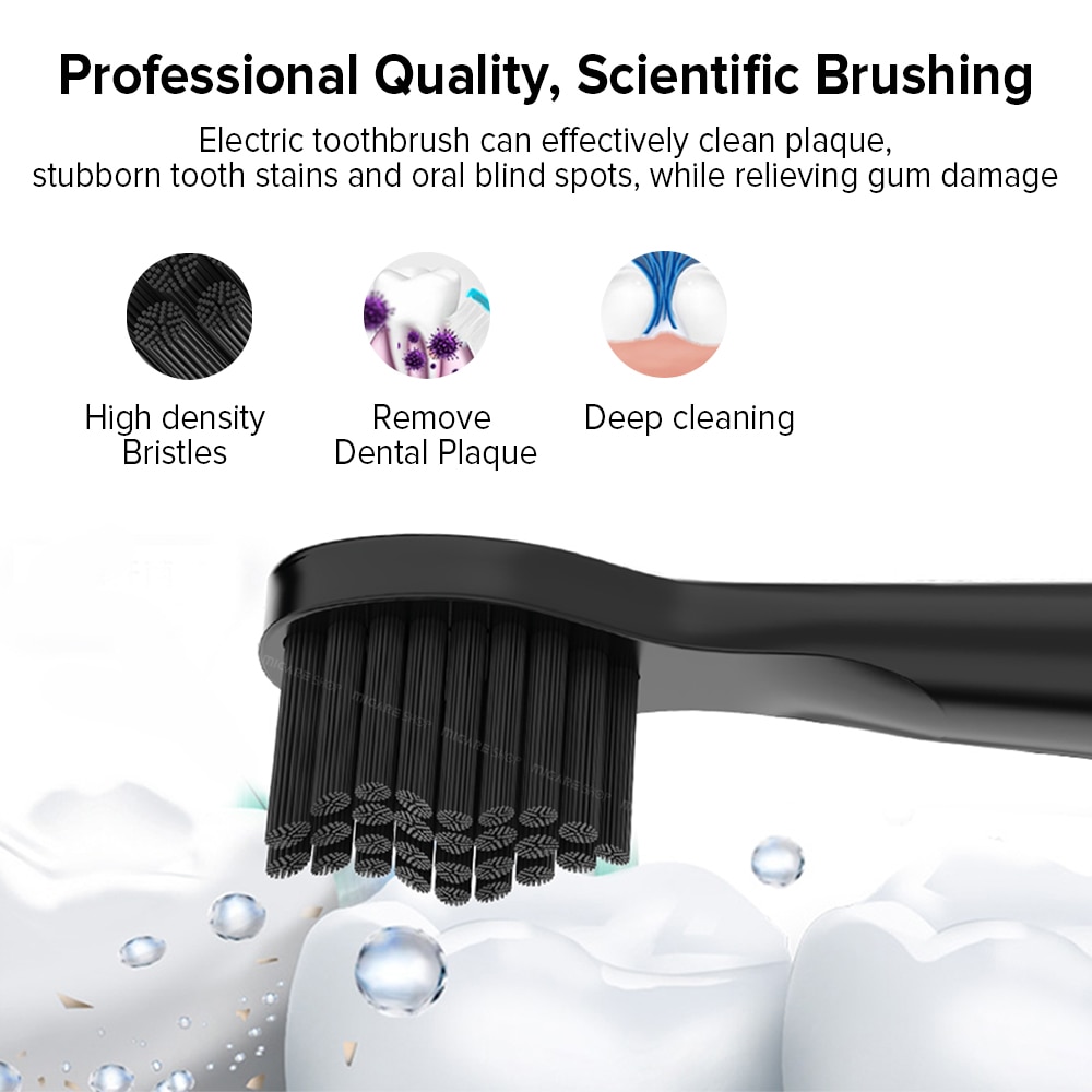 4PCS Detachable Replacement Brush Heads Fit Advance Power Sonic Electric Toothbrush Heads Pro Health Soft Hair Tooth Brush Head
