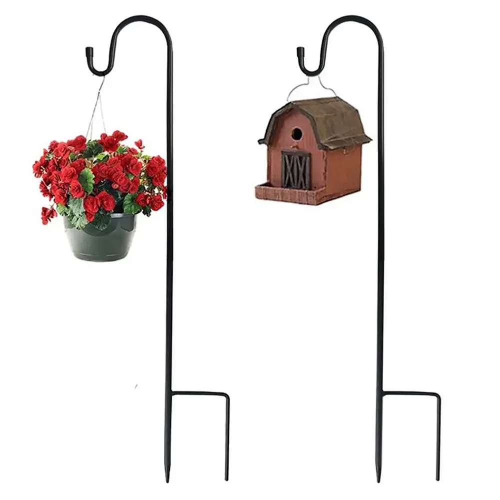 90/100/120 cm herderhaken plantenhaak ambachtelijke haak voor het ophangen van zonne-verlichting vogelvoeders ﻿ Outdoor Yard Garden Decor