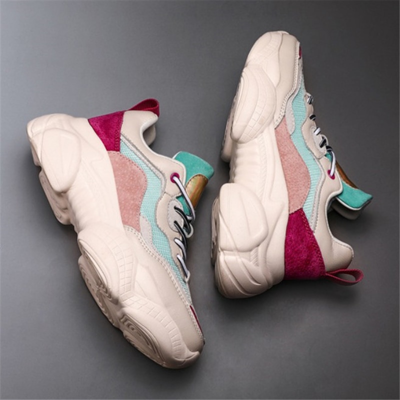 Jianbudan/Brand Chunky Sneakers Vrouwen Casual Zomer Sneakers Ademend Mesh Wandelschoenen Meisje Mode Platform Schoenen
