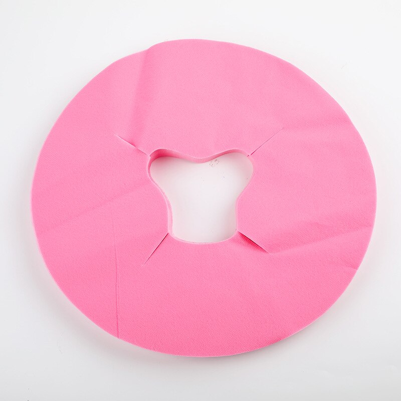 100 pezzi di lettino da massaggio usa e getta cuscini per poggiatesta cuscino per il viso fodera per cuscino massaggio viso culla tavolo poggiatesta coperture: Pink