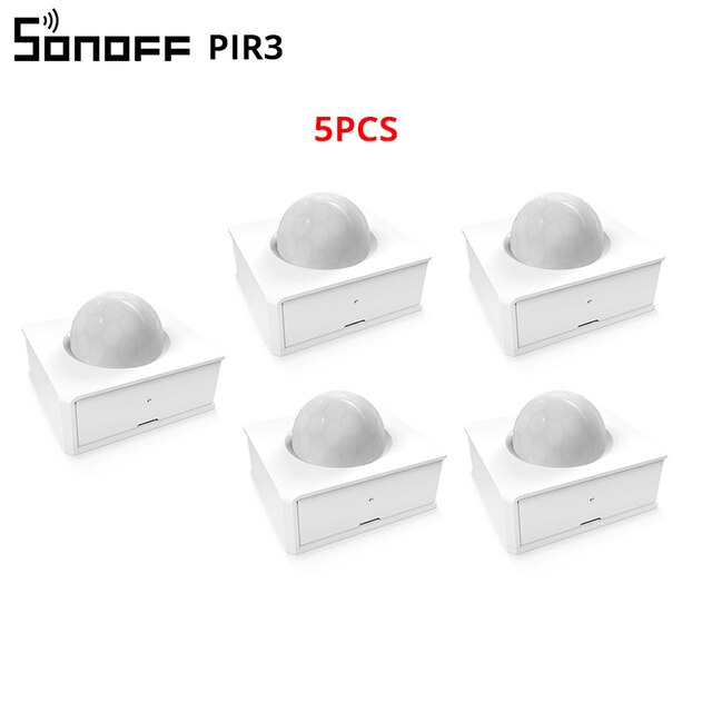 1/3/5 Stck Itead SONOFF PIR2 Bewegung Sensor kabellos Automatisierung System Anti-Diebstahl Alarm Clever Heimat Sicherheit funktioniert sonoff rf brücke: 5Stck PIR2