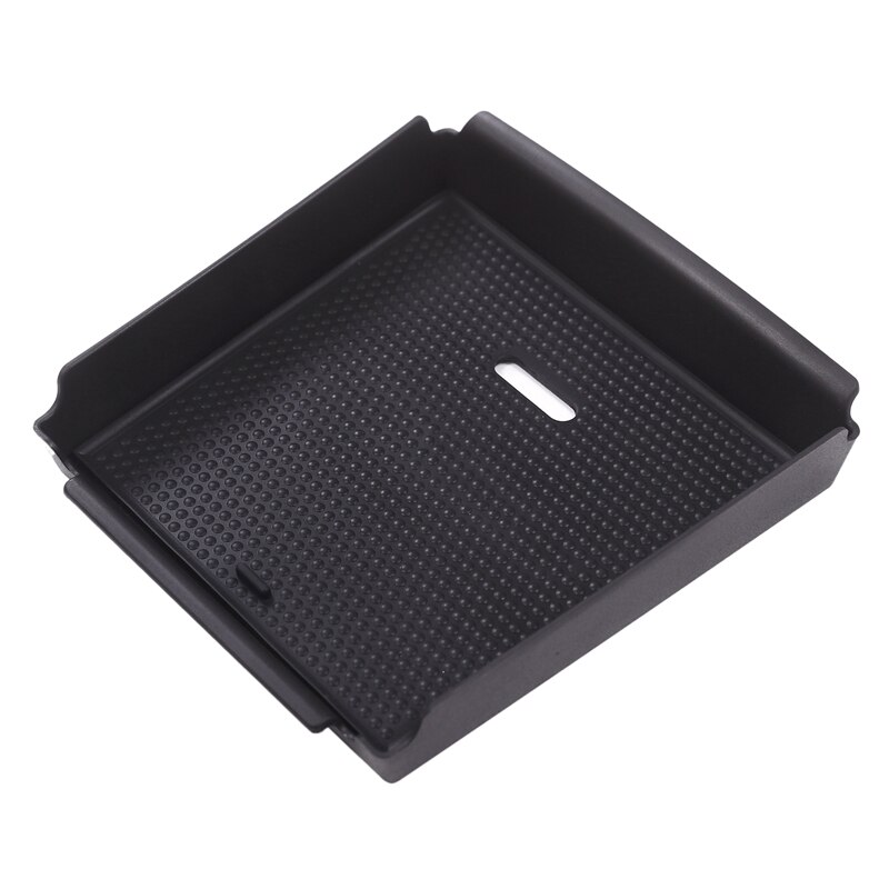 Bandeja negra de Caja de almacenamiento para apoyabrazos de coche con alfombrilla antideslizante, guantera para teléfono, para Alfa Romeo Giulia: Default Title