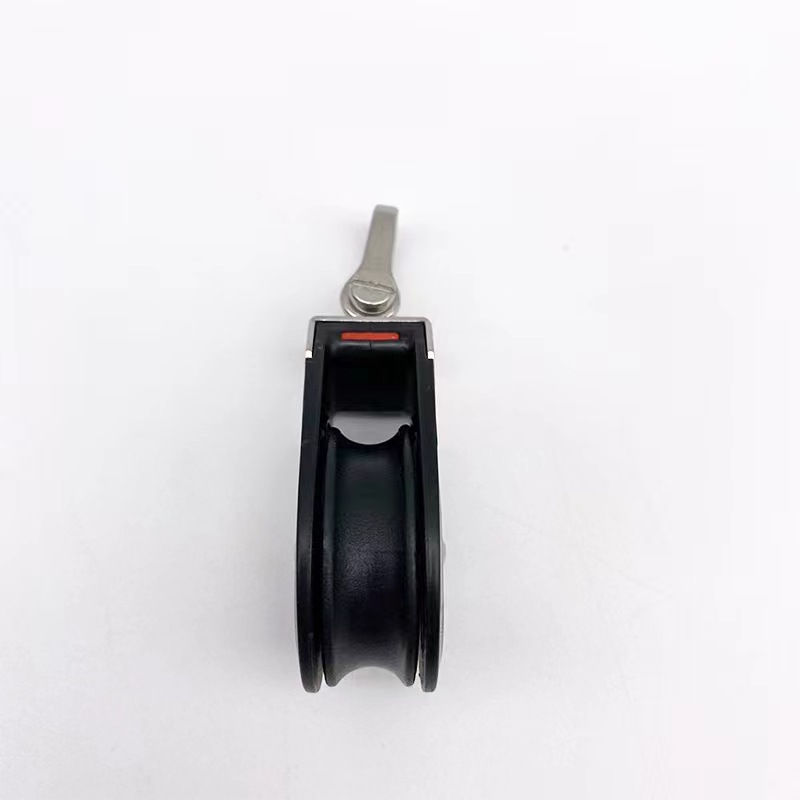 Cabezal de carga Universal de acero 316, polea única de 1500 libras, bloque de polea de rodamiento liso para velero de nailon, corredor de cuerda marina, accesorio para barco