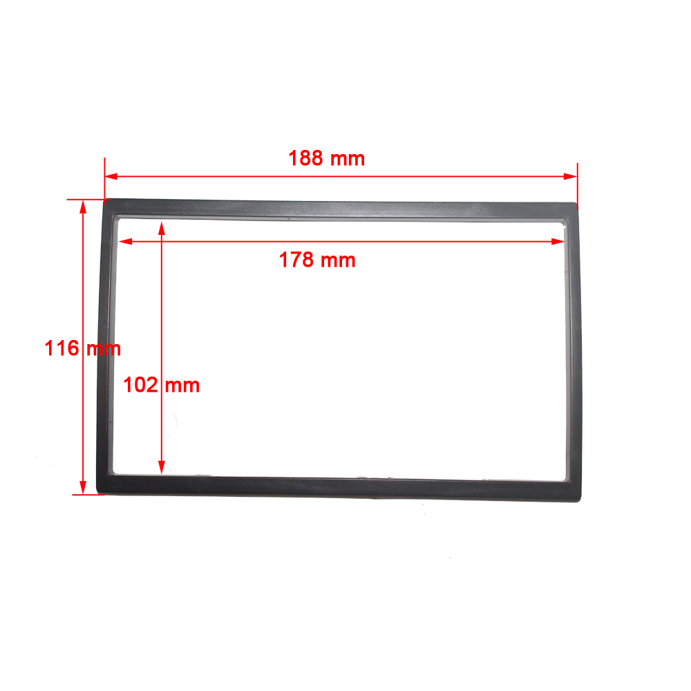 2 din Universal android car radio Fascia 10 inch Frame change to 9 inch 2 Din Car Radio Fascia frame Dash Kit Installation Frame