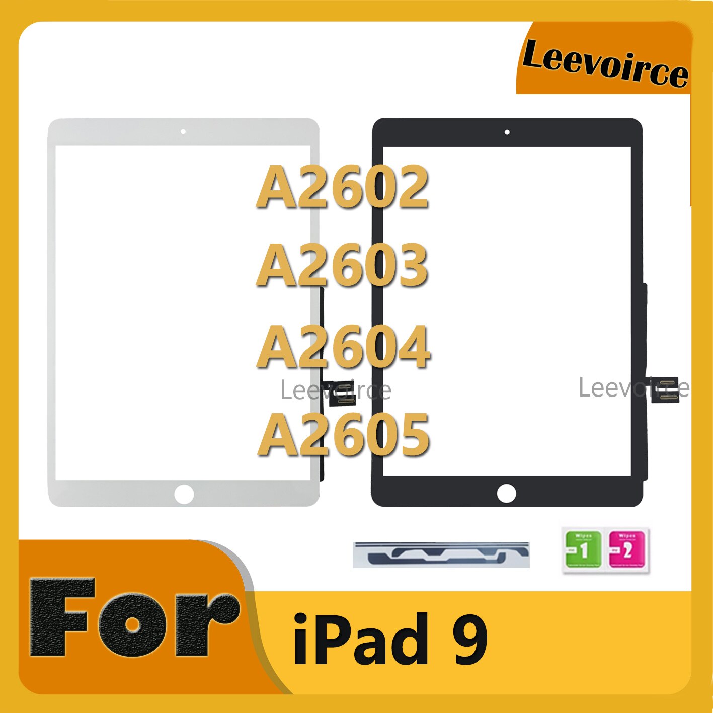 10.2" Touch for iPad 9 9th A2602 A2603 A2604 A2605 Gen Touch Screen Digitizer Front Outer Glass Replacement