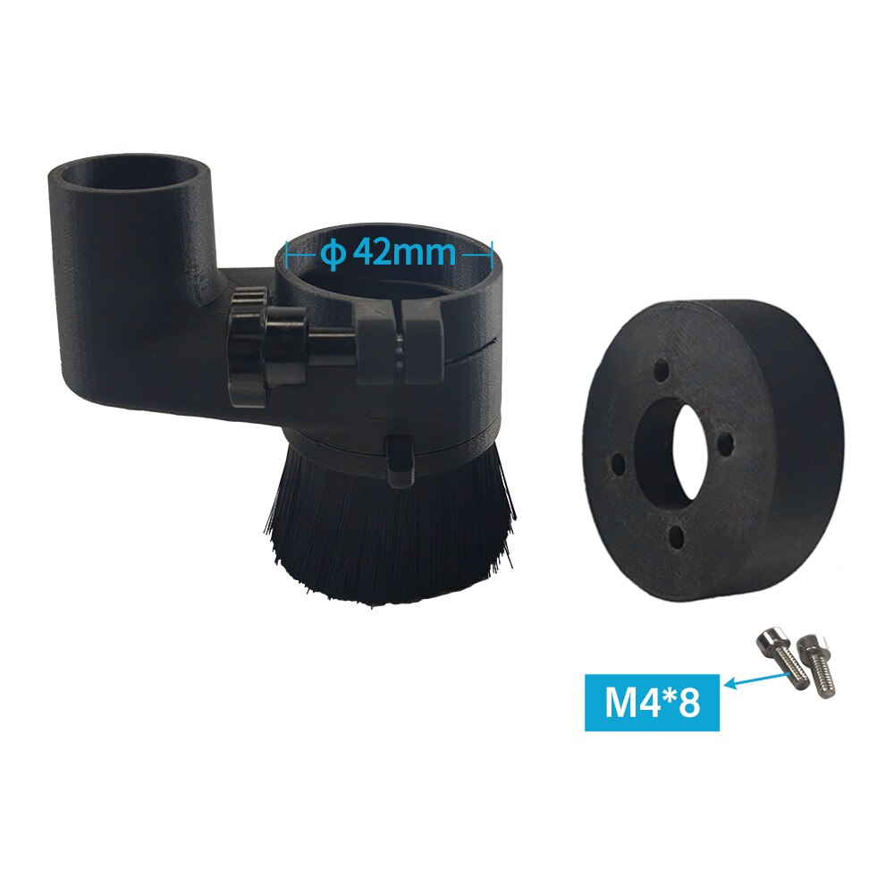 Cnc-kaiverruskoneen tarvikkeet karaharja pölytiivis harja 52mm 65mm 80mm pölynimuri 500w karalle 3d tulostin: 775 moottori 42mm
