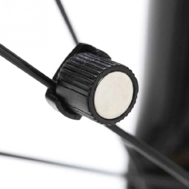 Svart+sølv sykkelhjulmagnet universal mtb sykkelradio speedometer sykkelcomputer mini slitesterk metall kilometerteller tilbehør