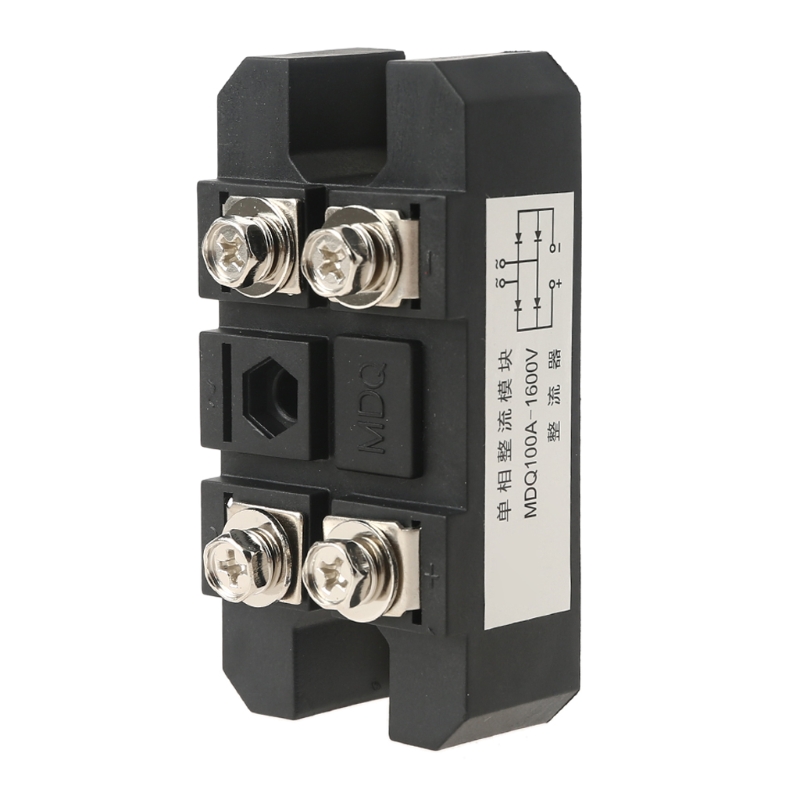 MDQ 4 Terminals Black Single-Phase Diode Bridge Rectifier 100A Amp High Power 1600V Bridge Rectifier Module
