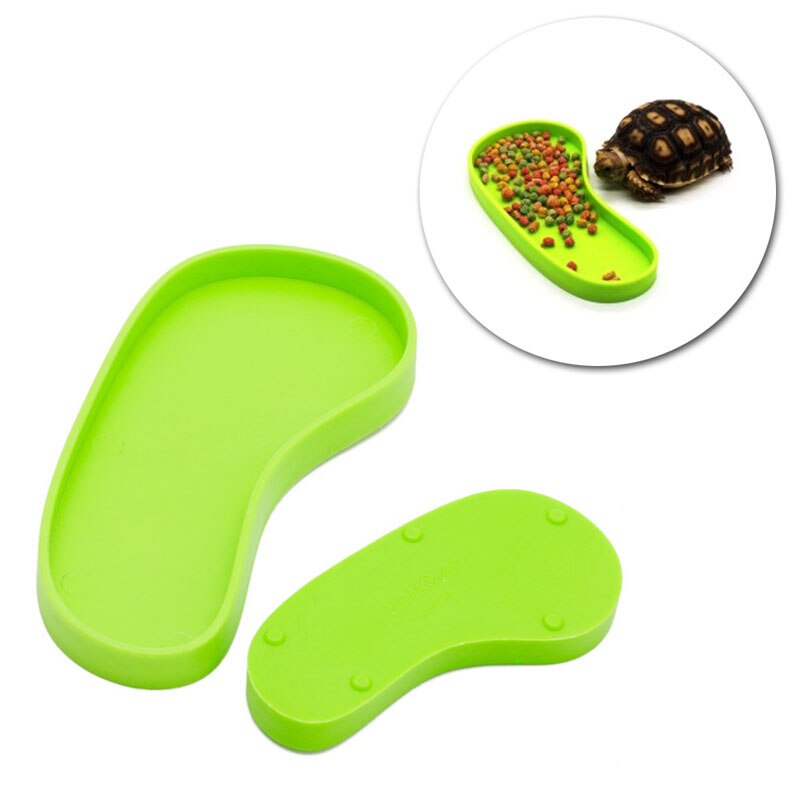 Pet comedero de reptiles de orugas de cuenca fuente de agua tortuga acuática, suministros para mascotas S/L