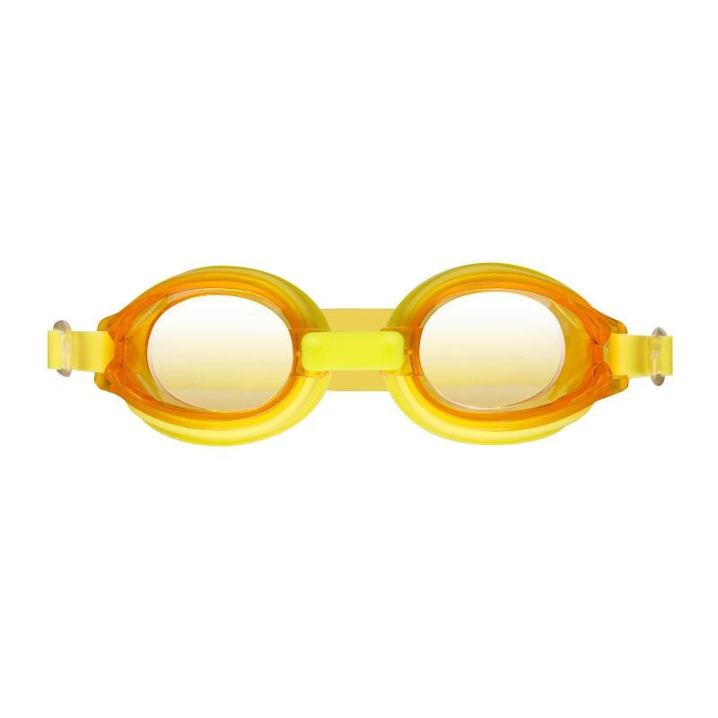 Neue freundlicher Silikon Schwimmen Gläser Anti-Uv freundlicher Großen Rahmen Gläser Antifog Schwimmen Tragen: Gelb