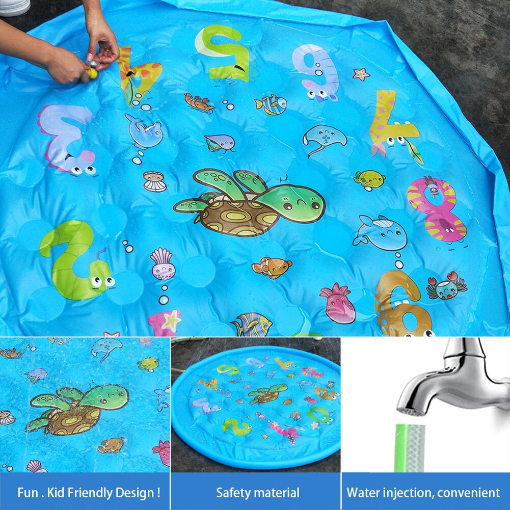 Acqua Zerbino Giochi per Bambini Zerbino Del bambino Acqua Zerbino Giochi D'acqua Zerbino Del Gioco Del bambino Zerbino Giochi Spiaggia Gonfiabile Acqua Nebulizzata cuscino Giocattoli