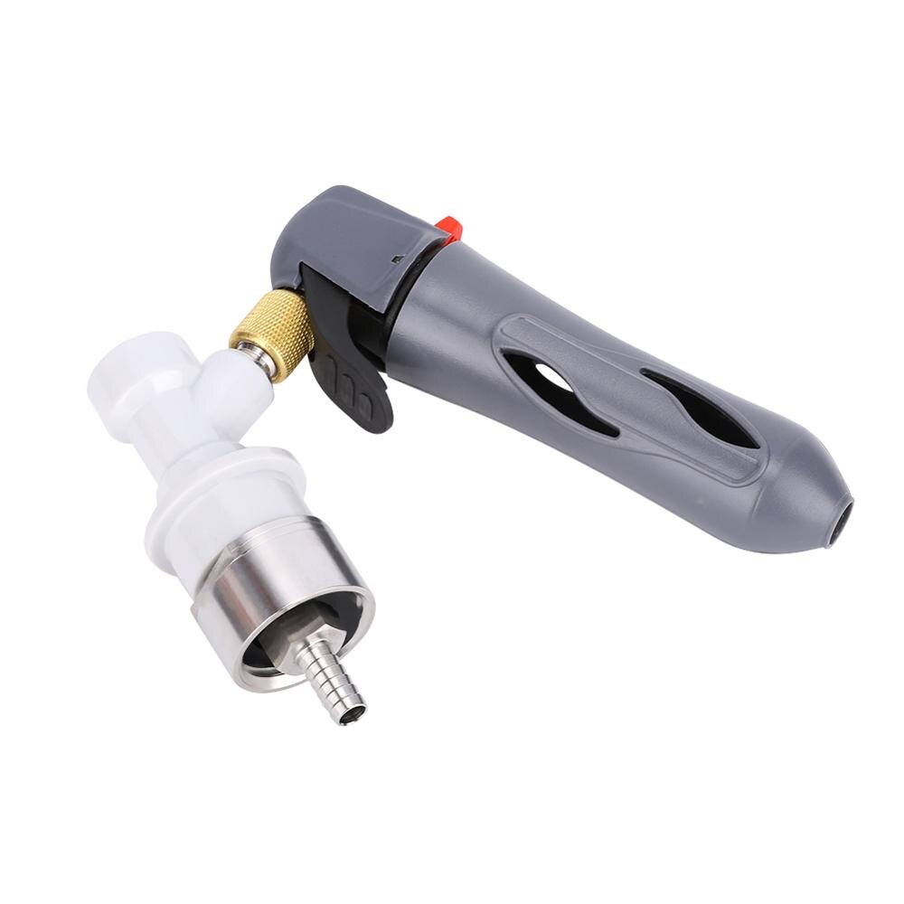 Handhold Pressurizer CO2 Keg Charger Kit with Carbonation for Beer Brewing Soda Drink with Bucket Connector Inflator Gauge