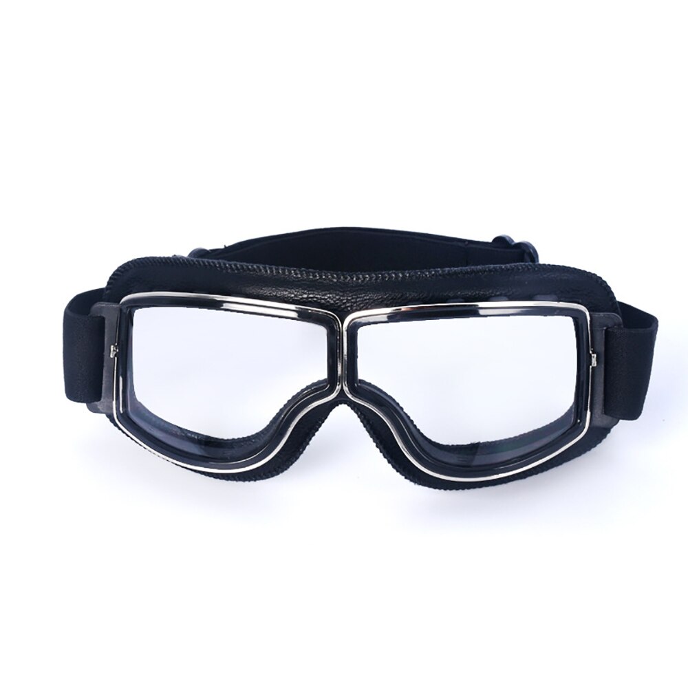 Vintage Moto Classic Motocross Goggles Retro Motorcycle Goggles Glasses for Harley Pilot Steampunk MX ATV Bike
