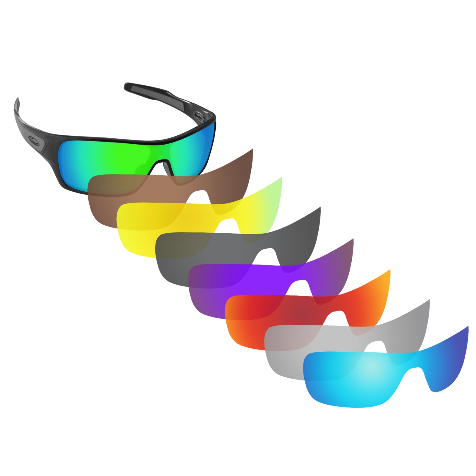 ToughAsNails Polarisierte Ersatz Linsen für Oakley Turbine Rotor Rahmen-Sorten