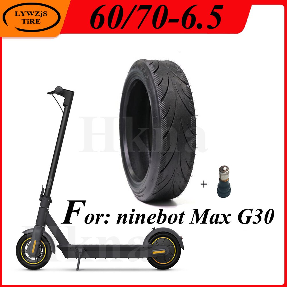 60/70-6.5 dekk til ninebot max  g30 dekk slangeløse forhjul bakhjul dekk deler slitesterk elektrisk scooter tilbehør del