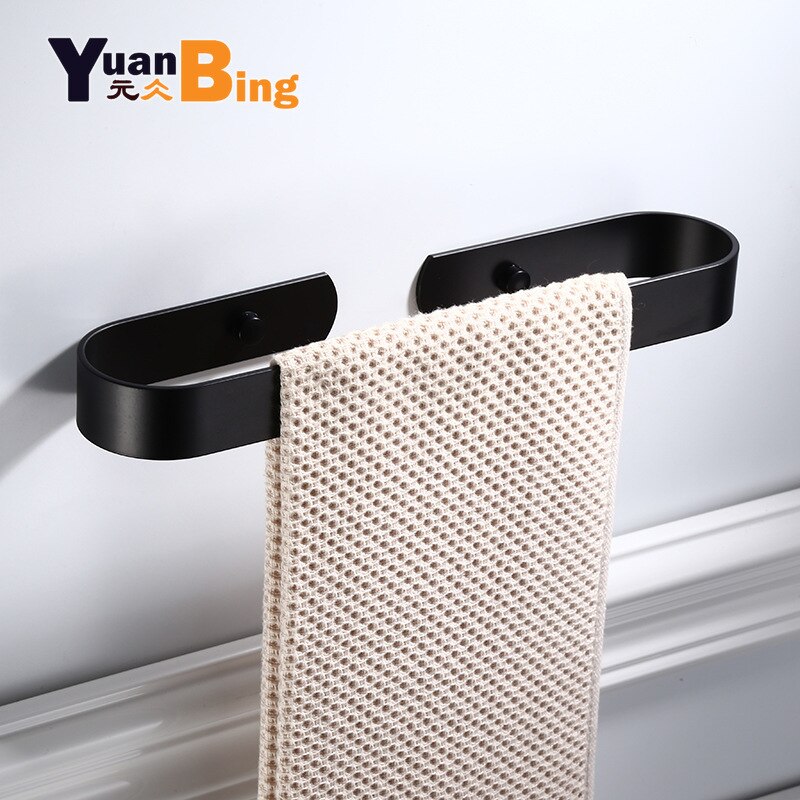 Handdoek Houder Handdoekenrek Handdoekhouder Handdoek Bar 30/40/50/60 Cm Aluminium Zwart Wit Badkamer Accessoires Handdoek hanger