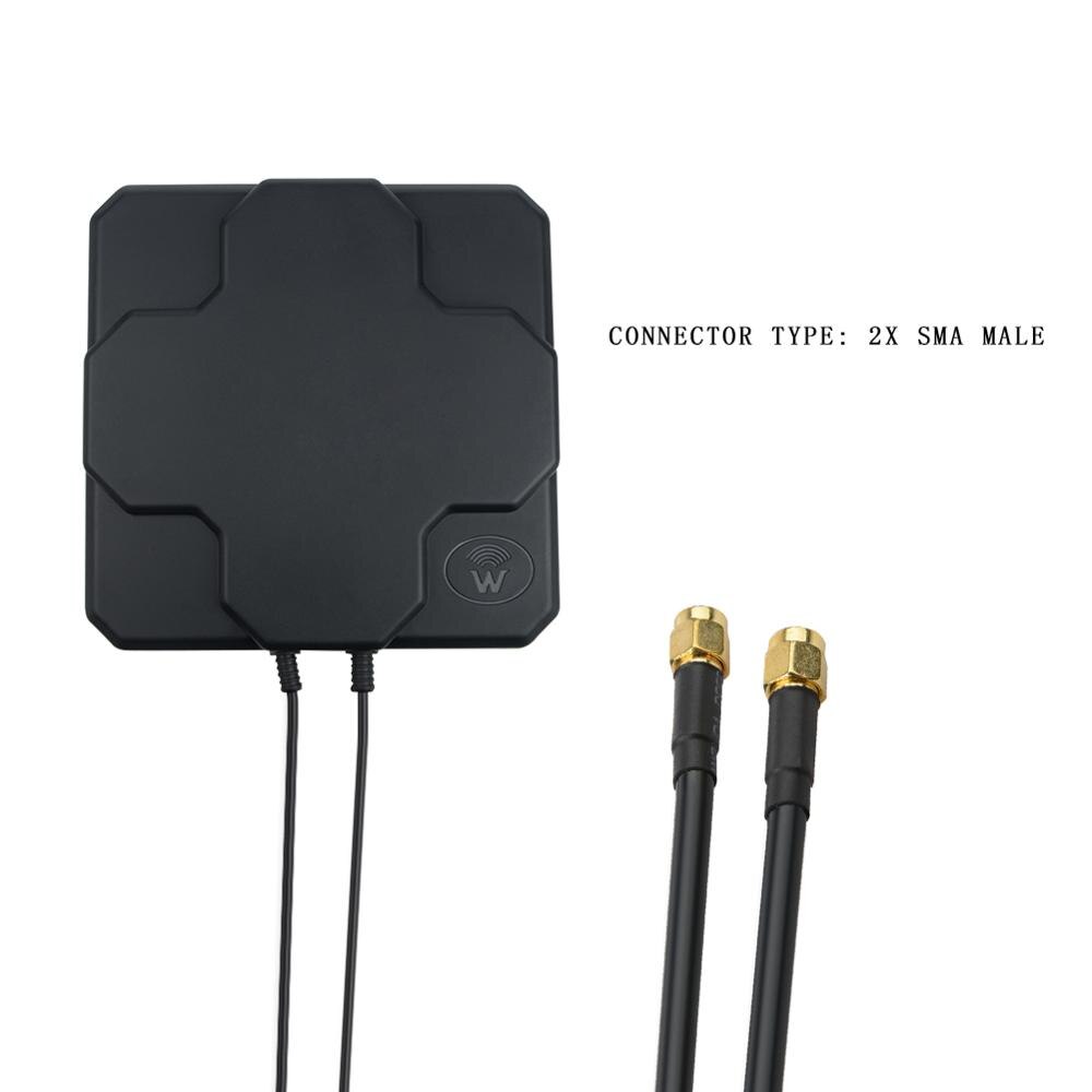 24dBi Outdoor 4G Lte Mimo Antennalte Dual Polarisatie Panel Antenne Dubbele Sma Male Connector Voor Huawei 4G Router: 2x22dBi