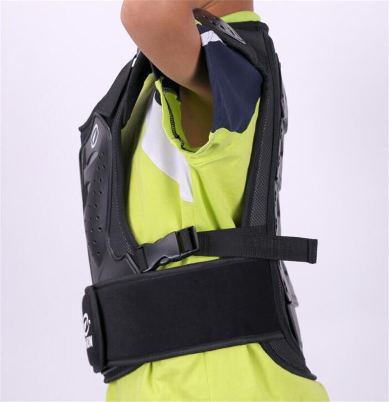 Jiajun Kind Body Protector Armor Motorjacks Motocross Back Shield Mouwloos Vest Spine Borst Beschermende Gears Jas