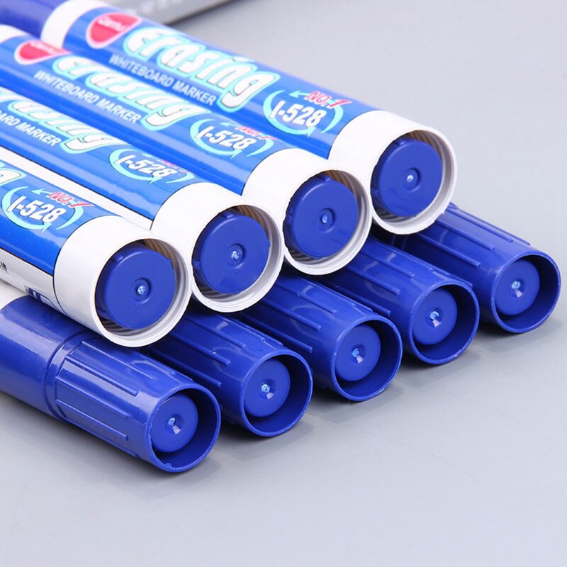 Stylo marqueur effaçable pour tableau blanc, grande capacité, bleu, vert, rouge, bleu, blanc, fournitures de bureau