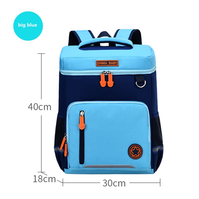 OKKID childen sacs d'école pour garçons sac à dos scolaire étanche étudiant bookbag pour filles mignon bleu rose sac à dos cartable