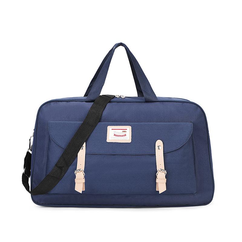 Nowe płótno podróży torba na ramię wypoczynek podróży przekątnej torebki dużego ciężaru wielofunkcyjny duża pojemność miękka powierzchnia torby poliestrowe: niebieski