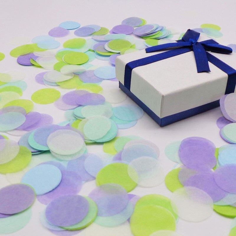 15 g/paczka okrągłe papierowe konfetti mieszane kolor koła kropki tkanki na jasne balony wydarzenie Baby Shower ślubne dekoracje na przyjęcie urodzinowe